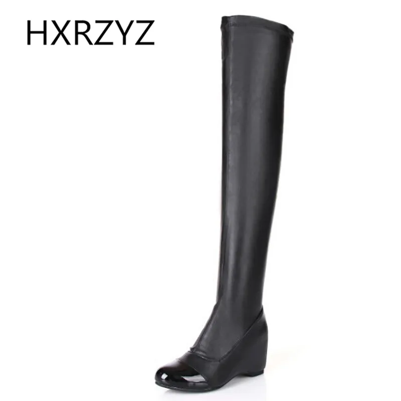 Spring Autumn Of Over Knee Boots Elastic Boots Women High Quality Height Increased Casual Leather Shoes Women Sexy Black Boots Spring Autumn Of Over Knee Boots Elastic Boots Women High Quality Height Increased Casual Leather Shoes Women Sexy Black Boots<br><br>Aliexpress