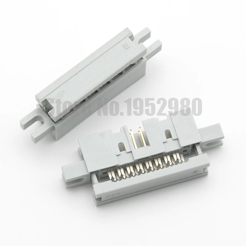 50 Set IDC 2.54MM Connector ISP JTAG Ox Horn Plug Gray Color with Flange 10 14 16 20 26 30 Pin Flat cable 1.27mm 0.050" Socket
50 Set IDC 2.54MM Connector ISP JTAG Ox Horn Plug Gray Color with Flange 10 14 16 20 26 30 Pin Flat cable 1.27mm 0.050" Socket