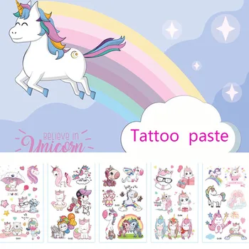 10pcs Cartoon Unicorn Tattoo For Kid Cute Fake Taty Children Tatouage Temporaire Body Art Waterproof Temporary Tattoo Sticker
10pcs Cartoon Unicorn Tattoo For Kid Cute Fake Taty Children Tatouage Temporaire Body Art Waterproof Temporary Tattoo Sticker