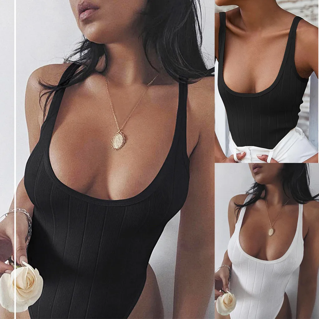 Fashion Women's Sexy O-Neck Pure Color Solid Black White Strap Tank Top Vest Blouse Shirts Summer Girl's Camisole Mujer de Moda
Fashion Women's Sexy O-Neck Pure Color Solid Black White Strap Tank Top Vest Blouse Shirts Summer Girl's Camisole Mujer de Moda