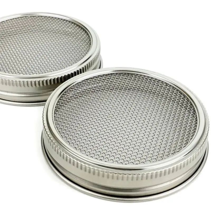 

Kenley Seed Sprouter Kit - Sprouting Mason Jars with Stainless Steel Strainer Lids - Germinator Set to Grow Your Own Sprouts