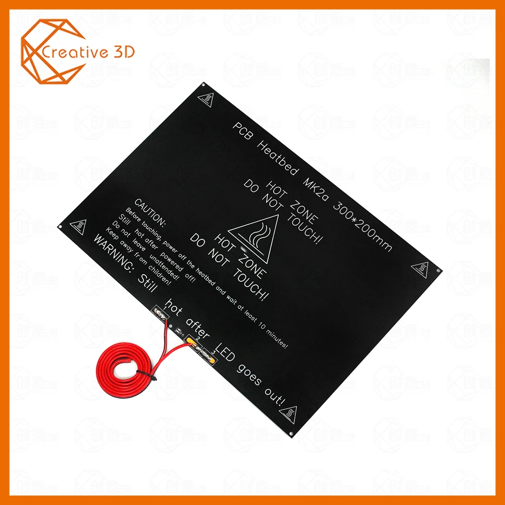 3D Printer MK2A 300*200*3MM Heatbed Aluminum Plate With Led Thermsitor Like MK2B MK3 Heated Bed For 3D Printer Parts
3D Printer MK2A 300*200*3MM Heatbed Aluminum Plate With Led Thermsitor Like MK2B MK3 Heated Bed For 3D Printer Parts