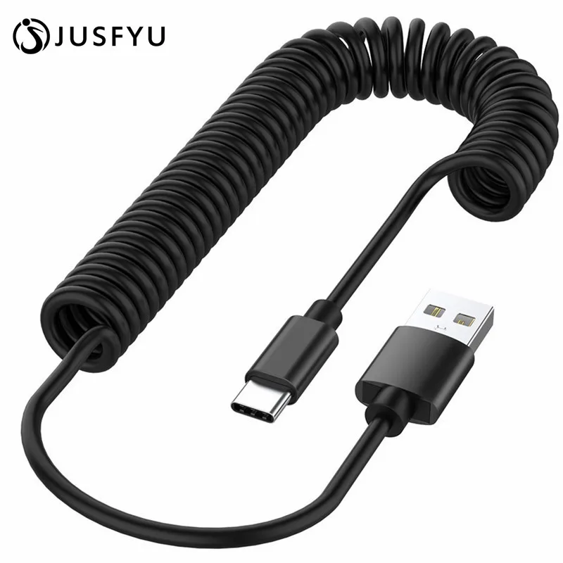 USB Cable Spring Retractable Cable Type C Cord For Samsung 8pin Charging Cable for iPhone X XS Max 8 7 6 Plus Charger Cable Wire
USB Cable Spring Retractable Cable Type C Cord For Samsung 8pin Charging Cable for iPhone X XS Max 8 7 6 Plus Charger Cable Wire