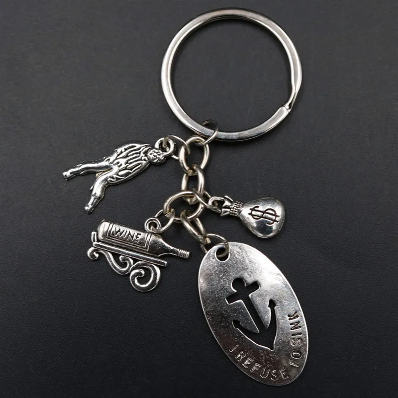 WKOUD 1pc For Money And Alcohol Anesthesia I Refuse To Sink Glamour Creative Metal Inspirational Keychain A1842
WKOUD 1pc For Money And Alcohol Anesthesia I Refuse To Sink Glamour Creative Metal Inspirational Keychain A1842