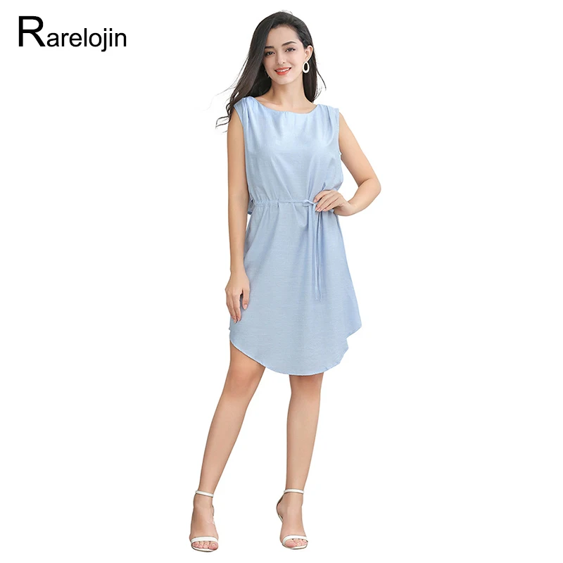 Summer Selling Women's Dress New Women Fashion Simple Casual High Waist O-Neck Sleeveless Cotton Female Midi Dresses Clothes
Summer Selling Women's Dress New Women Fashion Simple Casual High Waist O-Neck Sleeveless Cotton Female Midi Dresses Clothes