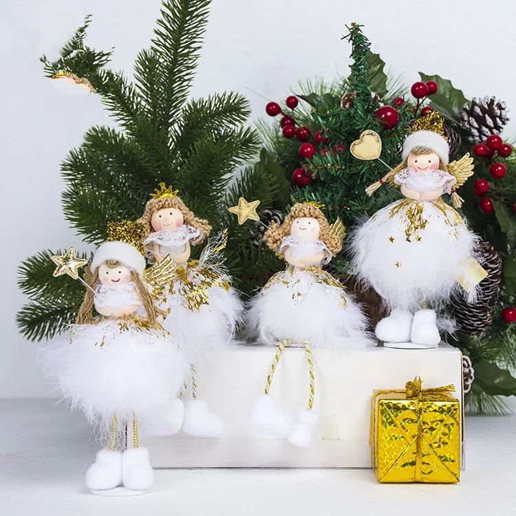 New Christmas Tree Pendant Desk Decor Angel Wings Girl Doll Christmas Decorations Xmas New Year Christmas Decorations for Home
New Christmas Tree Pendant Desk Decor Angel Wings Girl Doll Christmas Decorations Xmas New Year Christmas Decorations for Home