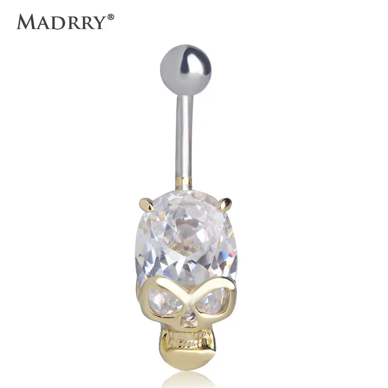 Madrry Skeleton Skull Shape Sexy Body Piercing Navel Ring for Women 316 L Surgical Steel Plug Belly Button Ring Jewelry Bijoux
Madrry Skeleton Skull Shape Sexy Body Piercing Navel Ring for Women 316 L Surgical Steel Plug Belly Button Ring Jewelry Bijoux