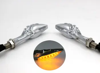 WLKE 10 LED Silver Monster MOTORCYCLE TURN SIGNAL INDICATOR LIGHT Motor LAMP BLINKER AMBER Fit For Suzuki
WLKE 10 LED Silver Monster MOTORCYCLE TURN SIGNAL INDICATOR LIGHT Motor LAMP BLINKER AMBER Fit For Suzuki