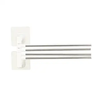 OUNONA Stainless Steel Wall-mounted Rotational Towel Rack Sticking Holeless Bath Sponge Hanger Holder Organizer for Bathroom
OUNONA Stainless Steel Wall-mounted Rotational Towel Rack Sticking Holeless Bath Sponge Hanger Holder Organizer for Bathroom