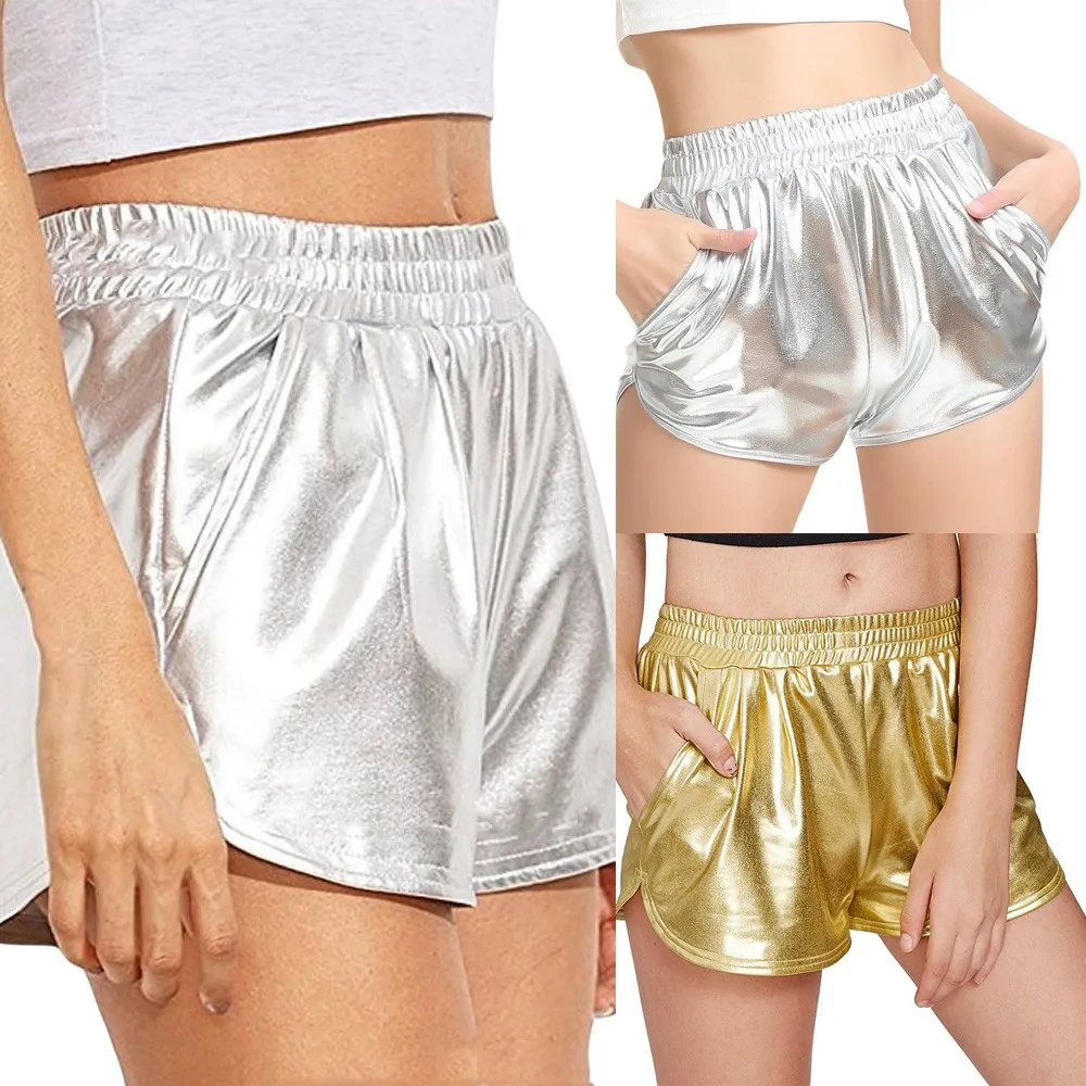 Womail Women short Fashion High Waist Sport Shorts Shiny Metallic Solid Casual Lady dropship j16
Womail Women short Fashion High Waist Sport Shorts Shiny Metallic Solid Casual Lady dropship j16