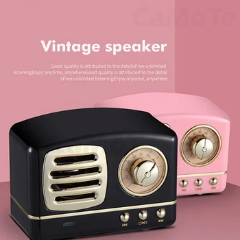 Portable vintage Wireless Bluetooth Speaker Innovative FM Radio TF Card Heavy Bass Speaker Vintage Mini Mobile Phone speaker
Portable vintage Wireless Bluetooth Speaker Innovative FM Radio TF Card Heavy Bass Speaker Vintage Mini Mobile Phone speaker