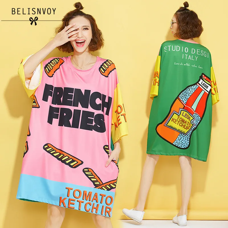 2019 Women Novelty Designer TShirt Summer Fashion Cute Bottle Letters Print Bat Sleeve Straight T-shirt Plus Size Tops Tee Femme
2019 Women Novelty Designer TShirt Summer Fashion Cute Bottle Letters Print Bat Sleeve Straight T-shirt Plus Size Tops Tee Femme