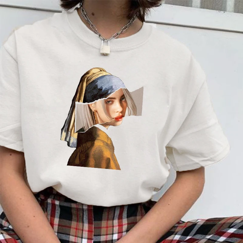 Mona Lisa cartoon fashion print spoof personality fashion Harajuku New summer casual loose streetwear women's clothing
Mona Lisa cartoon fashion print spoof personality fashion Harajuku New summer casual loose streetwear women's clothing