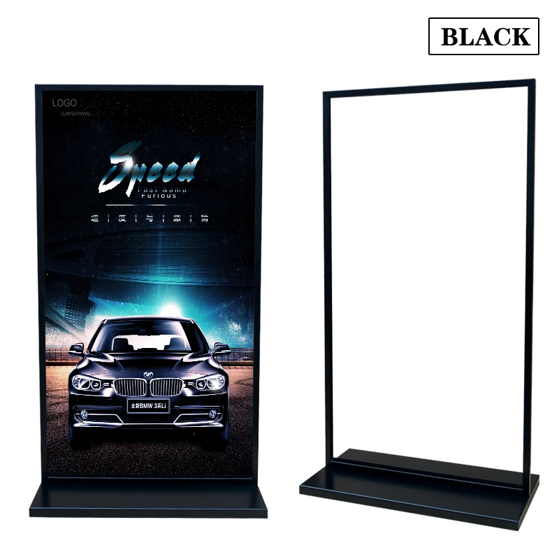 Linliangmuyu Metal 1*1.8M On floor Black/ WHITE iron double sided advertising poster display stand Outdoor sign holder rack HB27
Linliangmuyu Metal 1*1.8M On floor Black/ WHITE iron double sided advertising poster display stand Outdoor sign holder rack HB27