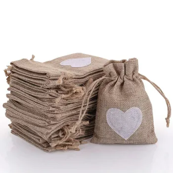 Burlap Bags with Drawstring Gift Pouches Heart Candy Jewelry Storage Package Sack for Wedding Bridal Shower Birdthday Party Vale
Burlap Bags with Drawstring Gift Pouches Heart Candy Jewelry Storage Package Sack for Wedding Bridal Shower Birdthday Party Vale