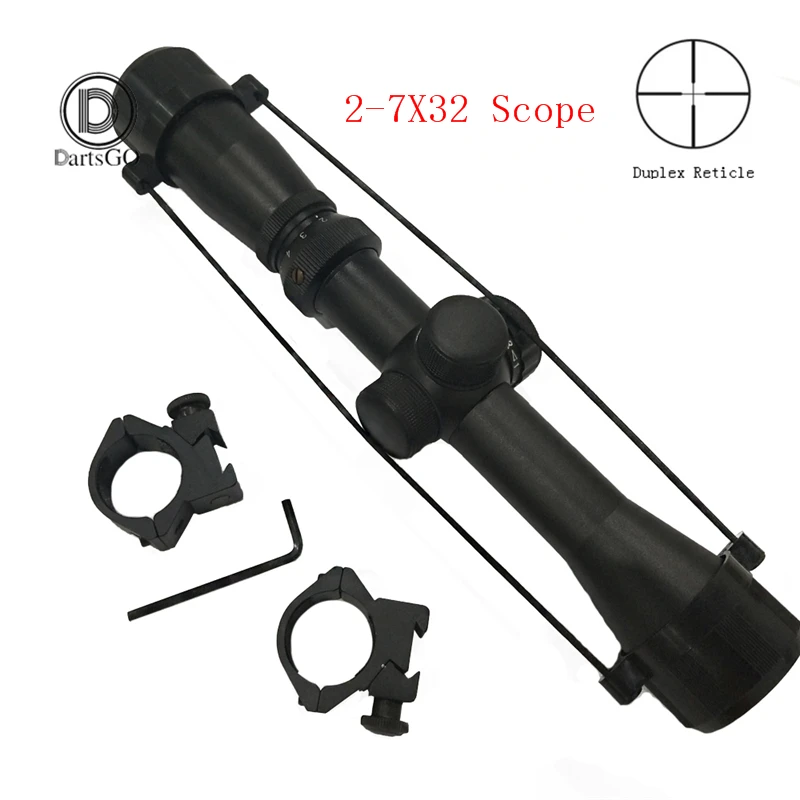 DDartsGO Optical Rifle Scopes 2-7x32 Long Eye Relief Scope Adjustment Outdoor Long Eye Relief With Mount Rings Riflescopes
DDartsGO Optical Rifle Scopes 2-7x32 Long Eye Relief Scope Adjustment Outdoor Long Eye Relief With Mount Rings Riflescopes
