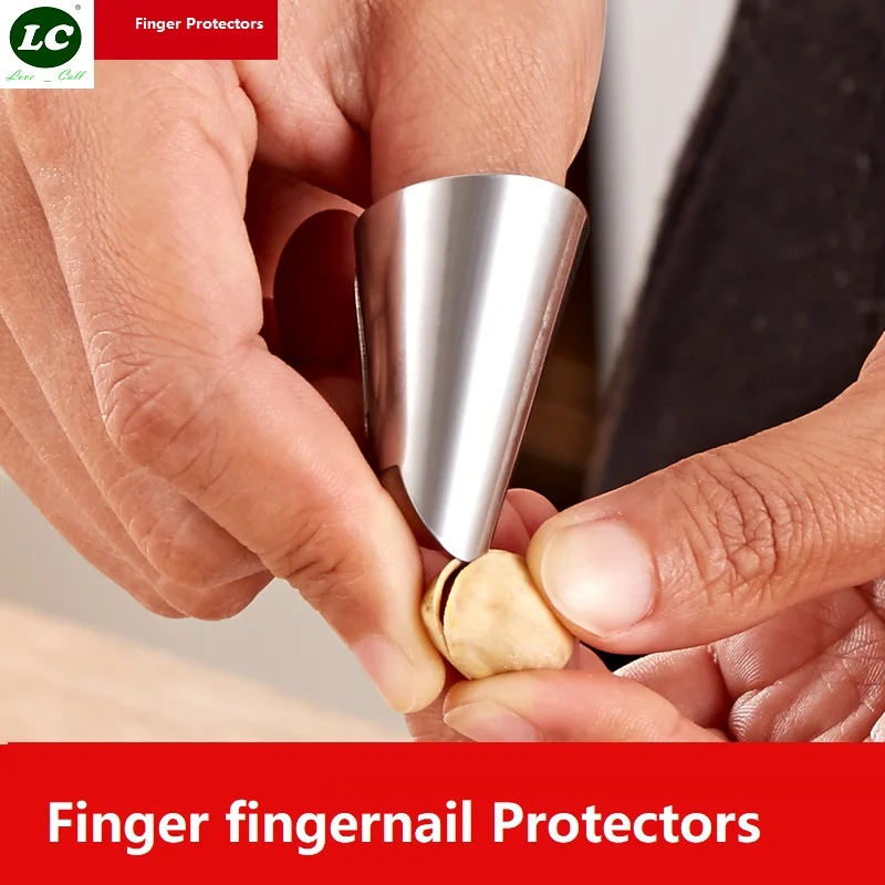 Finger Protector Fingernail Protect Peeling bean Iron Nail sleeve Dial rhombus Broad bean Pine nuts Shell Stripping KitchenTool
Finger Protector Fingernail Protect Peeling bean Iron Nail sleeve Dial rhombus Broad bean Pine nuts Shell Stripping KitchenTool