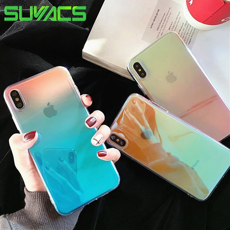 SUYACS Blu-ray Phone Case For iPhone 6 6S 7 8 Plus X XS MAX XR Beautiful Colorful Gradient Soft TPU Phone Back Cover Case Shell
SUYACS Blu-ray Phone Case For iPhone 6 6S 7 8 Plus X XS MAX XR Beautiful Colorful Gradient Soft TPU Phone Back Cover Case Shell