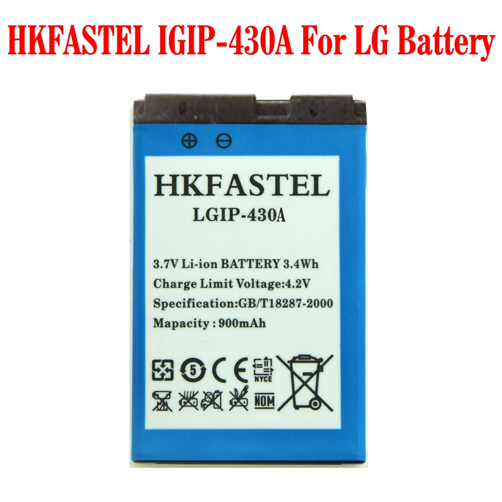 Аккумулятор hkfatel для мобильных телефонов аккумулятор 430A LG CE110 CP150 G100 GB102 GB130 GS170 CB630
