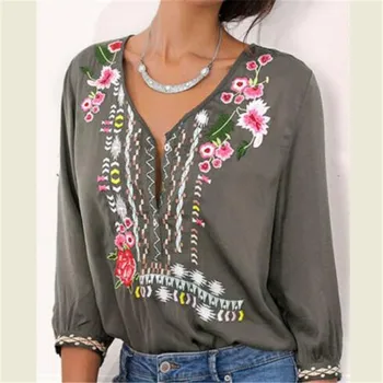 Fashion 3XL Plus Large Size Women's Blouses Summer Tops New Leisure Blouse White Loose Floral Print V Neck Half Sleeve Shirts
Fashion 3XL Plus Large Size Women's Blouses Summer Tops New Leisure Blouse White Loose Floral Print V Neck Half Sleeve Shirts