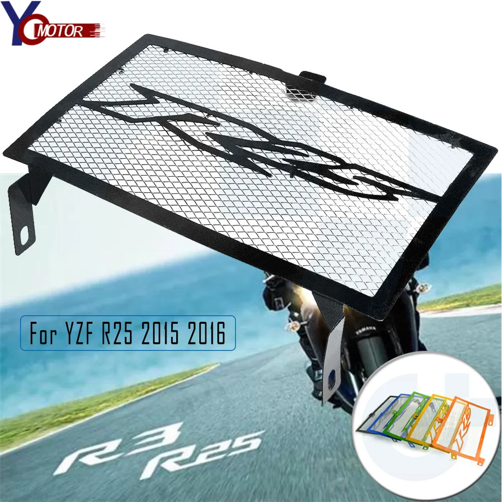 FOR YZF R25 2015 Motorcycle Accessories Stainless Steel Radiator Guard Protector Grill Cover For Yamaha R25 YZF-R25 2015 2016
FOR YZF R25 2015 Motorcycle Accessories Stainless Steel Radiator Guard Protector Grill Cover For Yamaha R25 YZF-R25 2015 2016