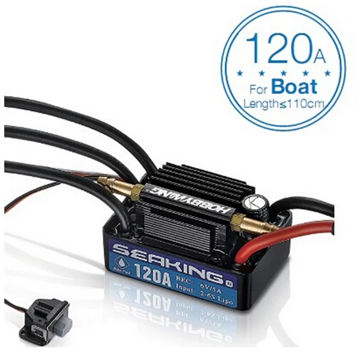 F18582/3 Hobbywing SeaKing V3 Waterproof 120A /180A 2-6S Lipo Speed Controller 6V/5A BEC Brushless ESC for RC Racing Boat
F18582/3 Hobbywing SeaKing V3 Waterproof 120A /180A 2-6S Lipo Speed Controller 6V/5A BEC Brushless ESC for RC Racing Boat