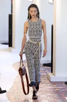 Hot sale Fashion Show Jacquard Stright jumpsuit Print Tassel O-neck Backless sexy women celebrity body con Jumpsuits wholesale
Hot sale Fashion Show Jacquard Stright jumpsuit Print Tassel O-neck Backless sexy women celebrity body con Jumpsuits wholesale