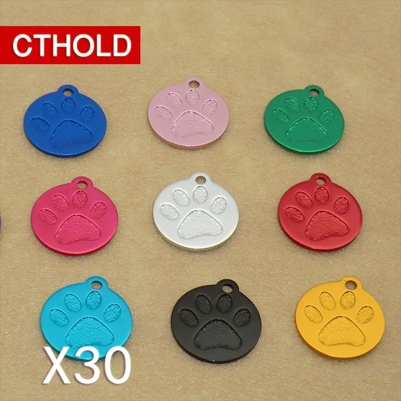 CTHOLD 30Pcs new paw shape Anti-Lost Pet Dog Cat Name Address Dog Collar Accessories Label Fitting Pet Identity Card Pet Pendant
CTHOLD 30Pcs new paw shape Anti-Lost Pet Dog Cat Name Address Dog Collar Accessories Label Fitting Pet Identity Card Pet Pendant
