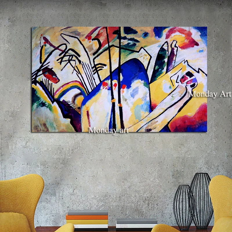 Hand painted Kandinsky Abstract Famous Canvas Painting Red Yellow Blue Art Wall Picture For Living Room Home Decoration Posters
Hand painted Kandinsky Abstract Famous Canvas Painting Red Yellow Blue Art Wall Picture For Living Room Home Decoration Posters