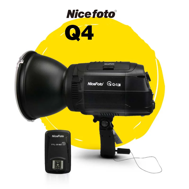 NiceFoto HS Q4C 400W HSS 1/8000S Studio Flash Outdoor Flash High Speed Speedlite with Transmitter for Canon Camera
NiceFoto HS Q4C 400W HSS 1/8000S Studio Flash Outdoor Flash High Speed Speedlite with Transmitter for Canon Camera
