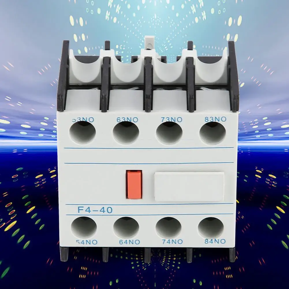 4PCS/Box F4-40 AC Contactor Auxiliary Contactor Touch Head Match CJX2 CJX4 LC1 4 On 0 Off
4PCS/Box F4-40 AC Contactor Auxiliary Contactor Touch Head Match CJX2 CJX4 LC1 4 On 0 Off