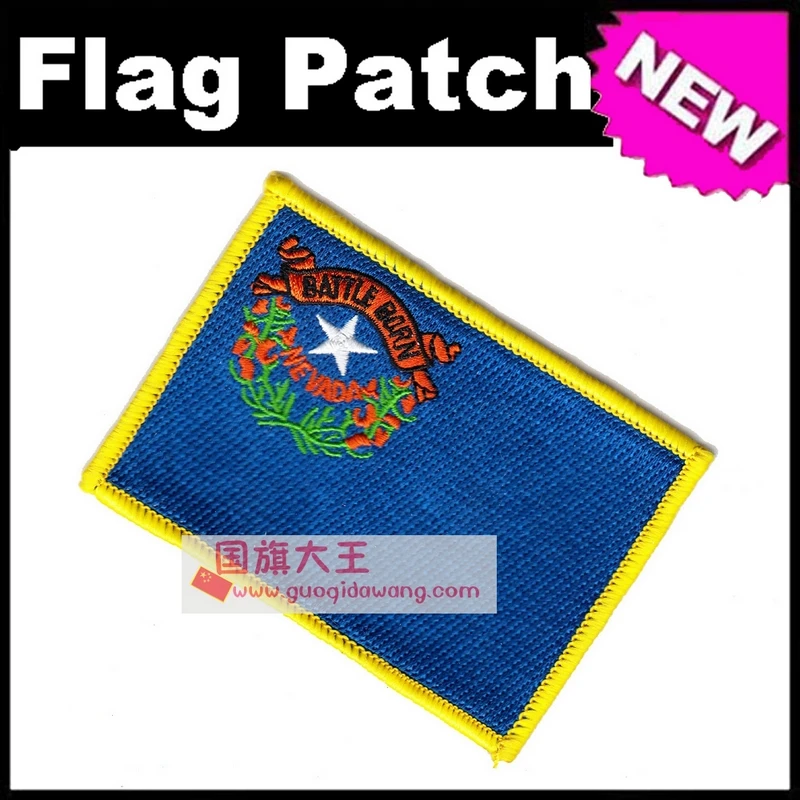 Nevada Flag Embroidery Patches The United States of America USA State Iron on FULL Embroidery
Nevada Flag Embroidery Patches The United States of America USA State Iron on FULL Embroidery