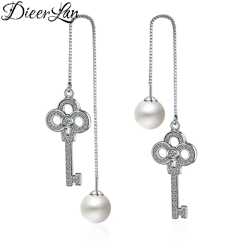 DIEERLAN New Arrivals 925 Sterling Silver Long Key Drop Earrings for Women Hot Fashion sterling-silver-jewelry
DIEERLAN New Arrivals 925 Sterling Silver Long Key Drop Earrings for Women Hot Fashion sterling-silver-jewelry
