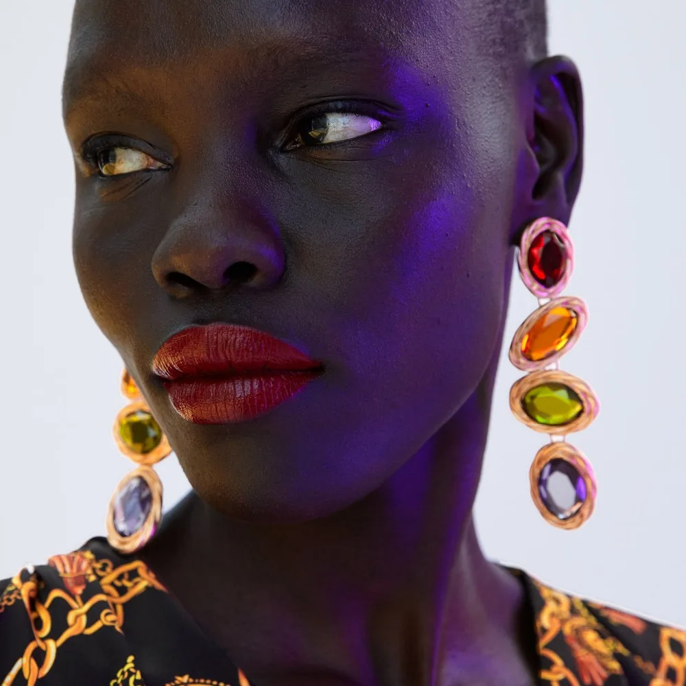 Qiaose Bohemia Style Big Crystal Dangle Drop Earrings for Women Fashion Jewelry Maxi Collection Earrings Accessories Wholesale
Qiaose Bohemia Style Big Crystal Dangle Drop Earrings for Women Fashion Jewelry Maxi Collection Earrings Accessories Wholesale