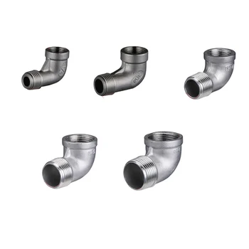 1/8" 1/4" 3/8" 1/2" 3/4" 1" Female Male Thread 304 Stainless Steel 90 Degrees Elbow Pipe Fittings Coupling Connector
1/8" 1/4" 3/8" 1/2" 3/4" 1" Female Male Thread 304 Stainless Steel 90 Degrees Elbow Pipe Fittings Coupling Connector