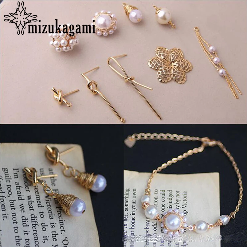 Handmade Authentic Gold Electroplated Wrapped Pearl Ear Nails 10pcs/lot For DIY Earrings Jewelry Accessories
Handmade Authentic Gold Electroplated Wrapped Pearl Ear Nails 10pcs/lot For DIY Earrings Jewelry Accessories