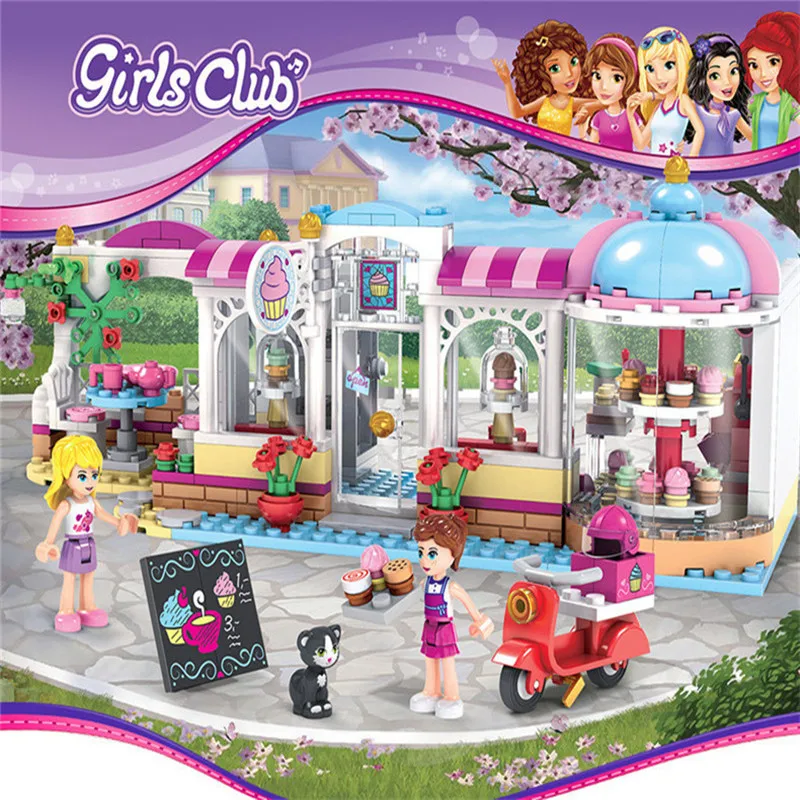 New Legoings Friends Series Heart Lake City Girls Club Street Model Building Blocks Kit Pink Cake Cafe Blue Camper Toys Gifts
New Legoings Friends Series Heart Lake City Girls Club Street Model Building Blocks Kit Pink Cake Cafe Blue Camper Toys Gifts