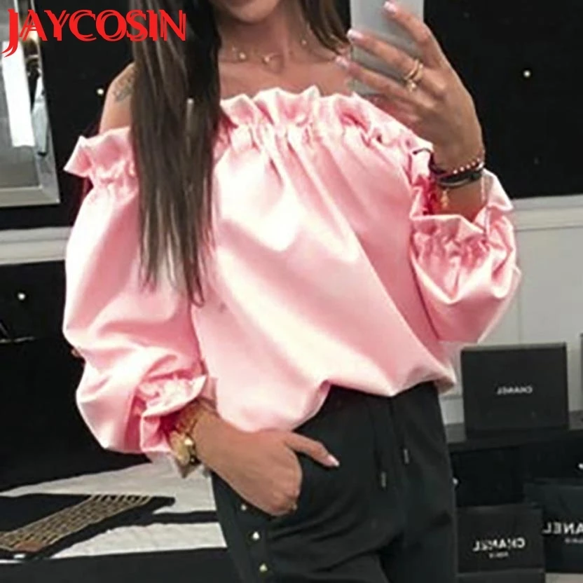NEW Arrival Women Fashion Off Shoulder Butterfly Solid Long Sleeve Loose Shirt Tops Dropshipping women t-shirt 3.21
NEW Arrival Women Fashion Off Shoulder Butterfly Solid Long Sleeve Loose Shirt Tops Dropshipping women t-shirt 3.21