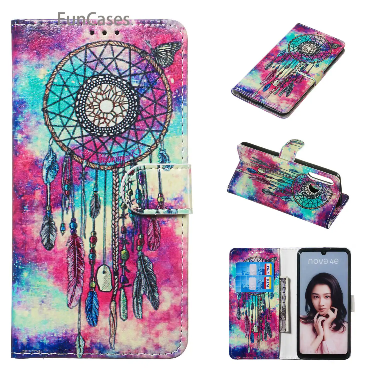 Wind Chimes PU Leather Flip Wallet Case For Huawei P30 Pro Mobile Phone Covers sFor Huawei etui P30 Plus Lite Honor 10 Capinha
Wind Chimes PU Leather Flip Wallet Case For Huawei P30 Pro Mobile Phone Covers sFor Huawei etui P30 Plus Lite Honor 10 Capinha