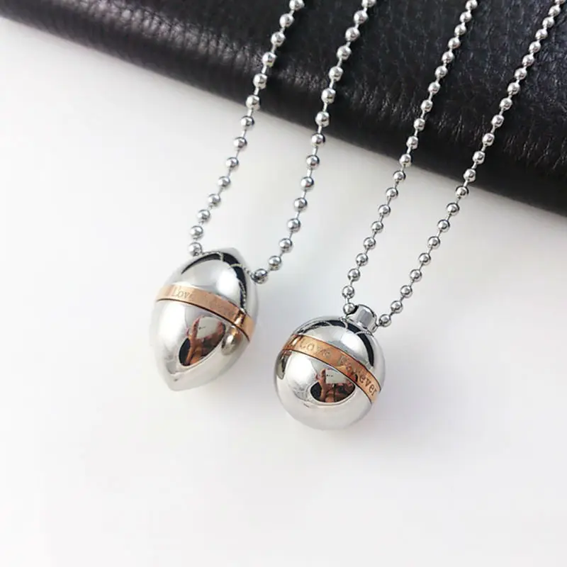 Lovers Fashion Jewelry Full 316 Titanium Stainless Steel Olive and Round Perfume Bottle Pendant Necklace 2mm Beads Chain
Lovers Fashion Jewelry Full 316 Titanium Stainless Steel Olive and Round Perfume Bottle Pendant Necklace 2mm Beads Chain