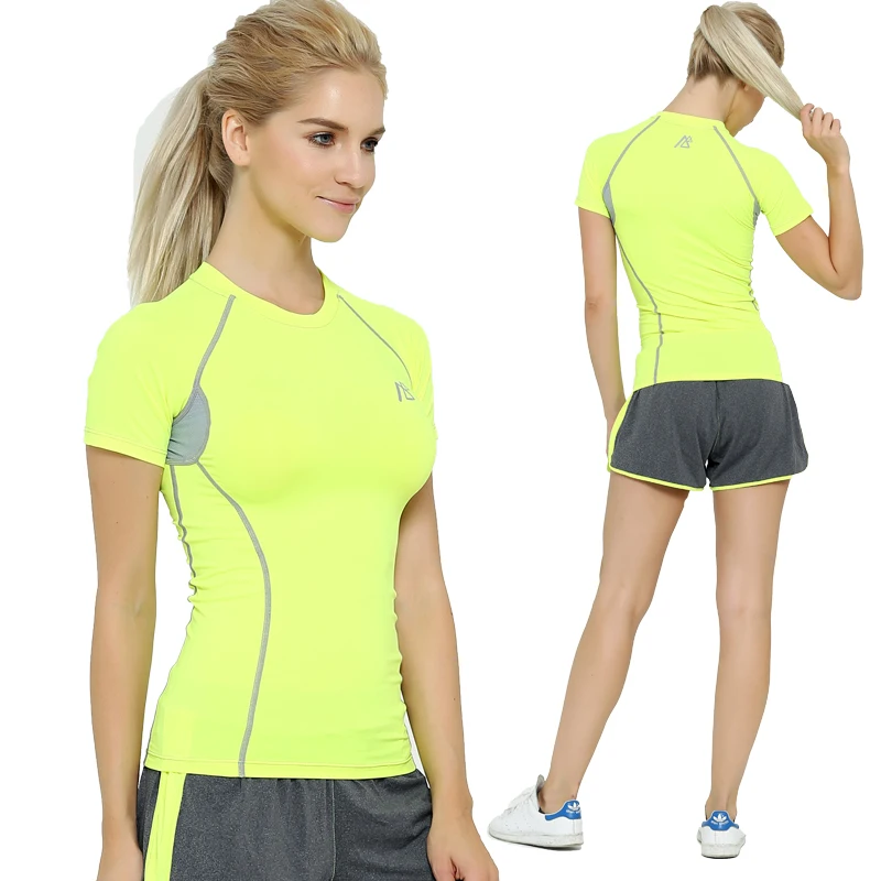 Women Yoga Sports T Shirt Short Sleeves Sweat Gym Fitness Compression Tight Female Running Top Cloth Life on Track Brand
Women Yoga Sports T Shirt Short Sleeves Sweat Gym Fitness Compression Tight Female Running Top Cloth Life on Track Brand