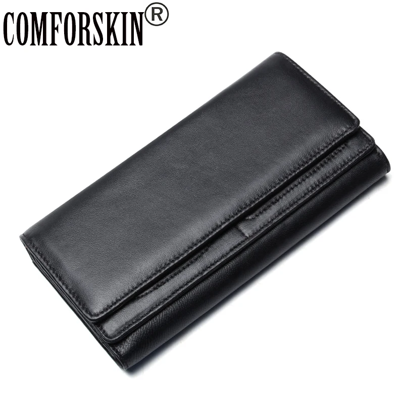 COMFORSKIN Luxurious Genuine Leather Cover Style Men Wallets Brand Designer Large Capacity Men Clutch Wallet Carteira Masculina
COMFORSKIN Luxurious Genuine Leather Cover Style Men Wallets Brand Designer Large Capacity Men Clutch Wallet Carteira Masculina