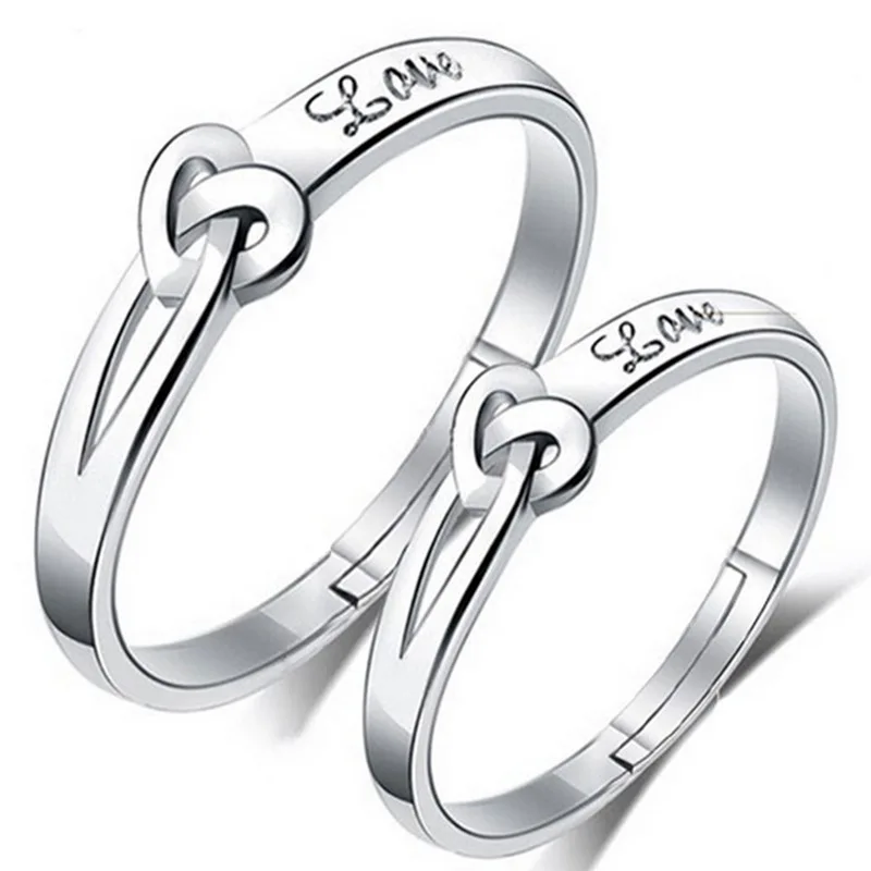 Lovers 925 Sterling Silver Heart Ring Women Men Adjustable Finger Rings Jewelry Engagement Wedding Party Accessory
Lovers 925 Sterling Silver Heart Ring Women Men Adjustable Finger Rings Jewelry Engagement Wedding Party Accessory