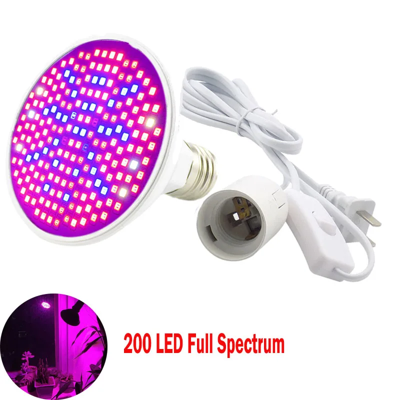 Plant LED Grow Light Lamp 200Led Bulbs With Ac Power Cable Adapter Line 1.65m For Indoor Flower Seedling Growing Lamp Greenhouse
Plant LED Grow Light Lamp 200Led Bulbs With Ac Power Cable Adapter Line 1.65m For Indoor Flower Seedling Growing Lamp Greenhouse