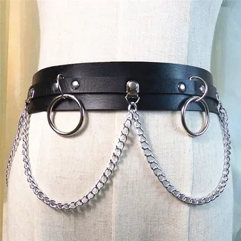 New Women Punk Circle Chain Metal Link Waist Belt Handmade Leather Waist Belt 1 Pc
New Women Punk Circle Chain Metal Link Waist Belt Handmade Leather Waist Belt 1 Pc