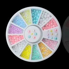 22 tipos de mistura dicas de unhas falsas limpar preto dedo unha arte exibição prática acrílico uv gel polonês ferramenta manicure colorido pérola(China)