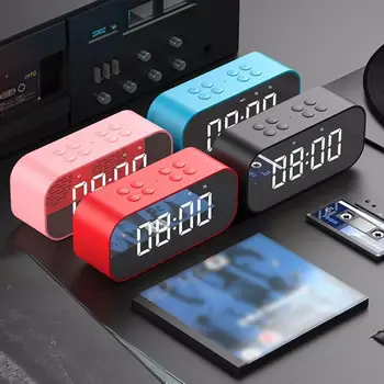 Clock Bluetooth Speaker LED Mirror Alarm Clock Subwoofer Music Player Snooze Desktop Clock Portable Mirror MP3 Player With Charg
Clock Bluetooth Speaker LED Mirror Alarm Clock Subwoofer Music Player Snooze Desktop Clock Portable Mirror MP3 Player With Charg