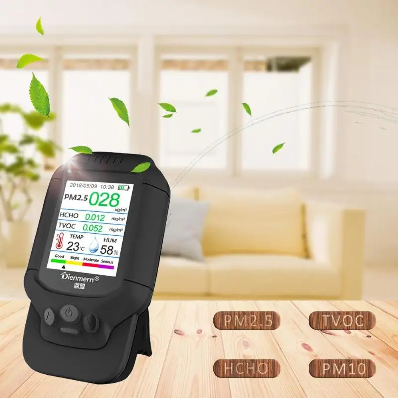 7 in 1 PM2.5/HCHO/TVOC Air Quality Test Monitor Temperature Humidity Meter Home Protection AQI Air Quality Monitor
7 in 1 PM2.5/HCHO/TVOC Air Quality Test Monitor Temperature Humidity Meter Home Protection AQI Air Quality Monitor