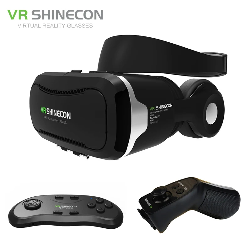 VR Shinecon 4 0 стерео смартфон виртуальной реальности 3D очки гарнитура Google +