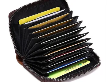 Vintage Genuine Leather Unisex Card Holder Wallets High Quality Men Credit Card Holders Coffee Women Card holder Purse #MD-L0197
Vintage Genuine Leather Unisex Card Holder Wallets High Quality Men Credit Card Holders Coffee Women Card holder Purse #MD-L0197